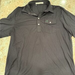 Black Men's XL Criquet Polo Shirt